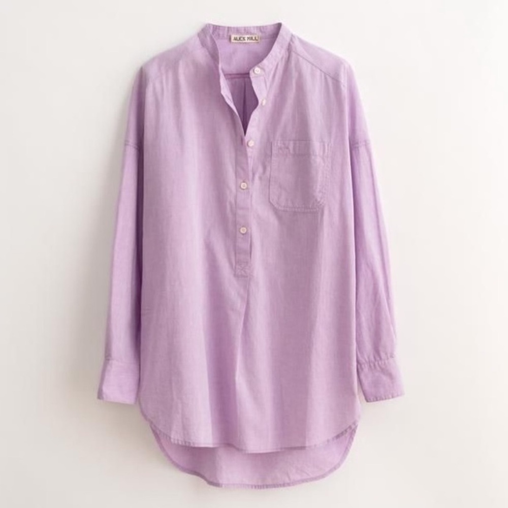 Alex Mill Lavender Button-Up Shirt - Picture 2 of 11